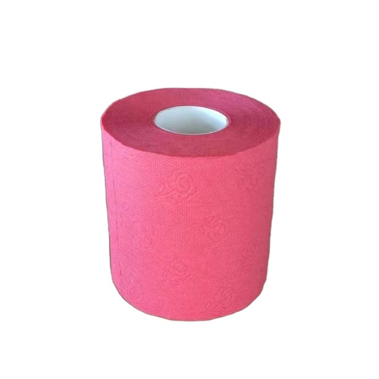 Wholesale Custom color toilet tissues roll paper papier toilette papel higienic light black  black toilet paper