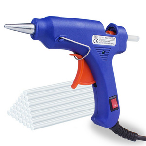 Hot Glue Gun, 20W High Temperature Hot Melt Glue Gun heating gun for Packaging, DIY, Arts & Craft, Repairing