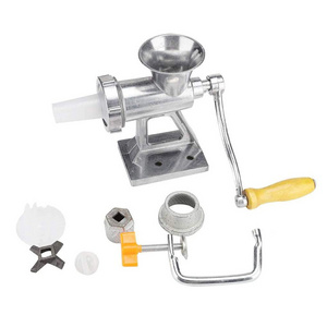 Table Hand Crank Aluminum Manual Meat Vegetable Grinder Mincer Stuffer Sausage Filler Maker Machine for Home Use