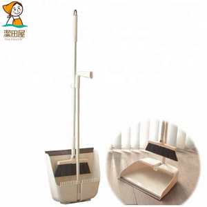 2018 folding plastic broom and dustpan set