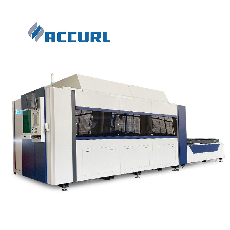 Accurl  Euro-Fiber 4020 Large Fiber Laser Tube Cutting Machine CNC Laser Cutter And Engraver 4000W with CE clean room