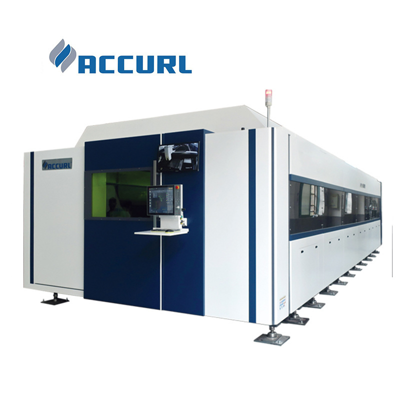 Accurl Euro-Fiber 3015 Large Metal Tube And Plate Fiber Laser Cutting Machine And Engraver 1000W with CE clean room