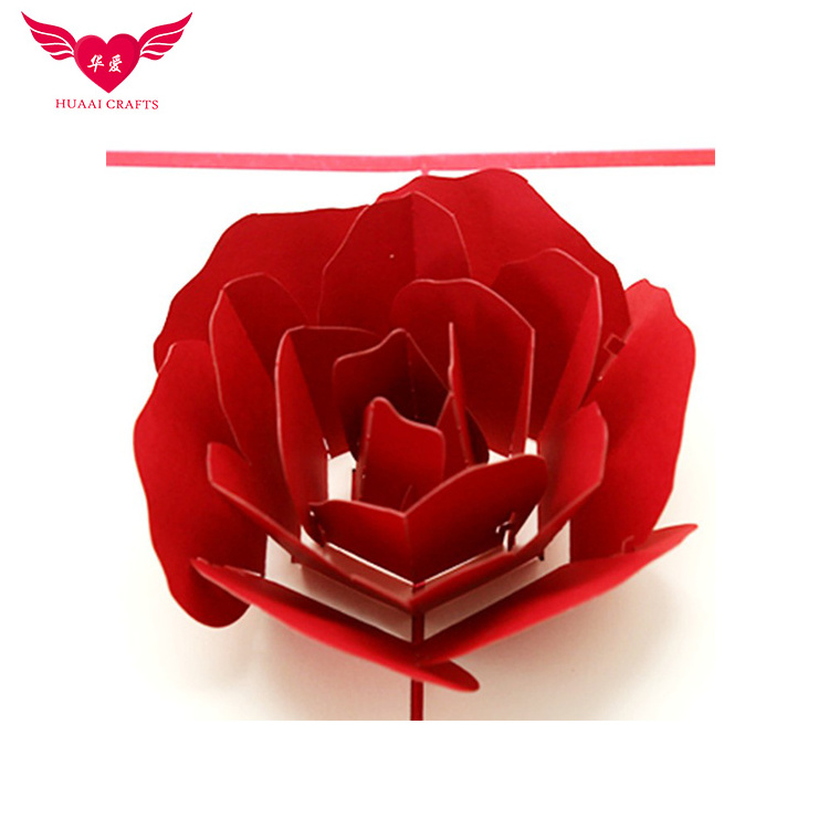 13*16cm red rose wedding invitation cards greeting cards