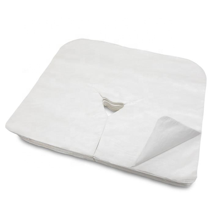 Disposable nonwoven face rest cover face cradle cover for massage bed