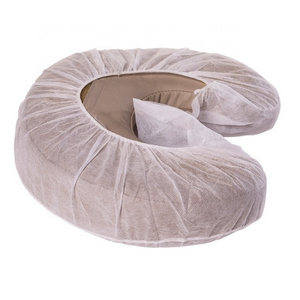 Disposable Non-woven fitted Face Rest Pillow Cover massage table chair cover suitable for most head rest cushions