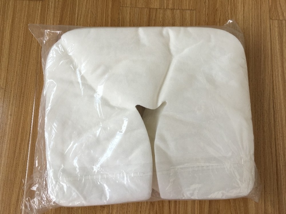 White 100 Pack Disposable Face Cradle Covers for Massage Tables and Chairs Single-Use Headrest Pillow Sheets for Spa Salon Bed