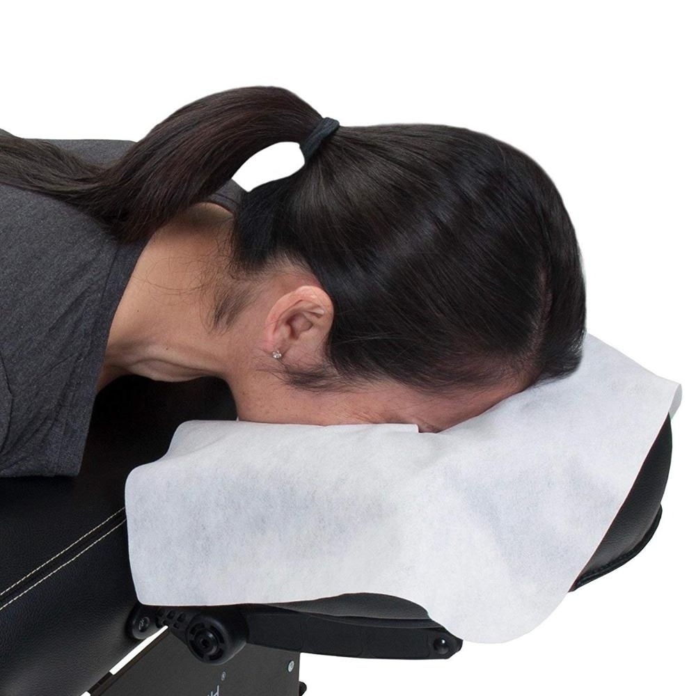 Fitted Head Rest Cover Massage Table Chair Non-woven U Shape Pillow Cover Disposable Face Cradle Cover