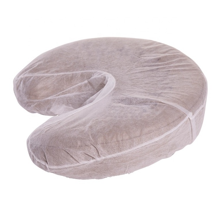 Disposable Non-woven fitted Face Rest Pillow Cover massage table chair cover suitable for most head rest cushions