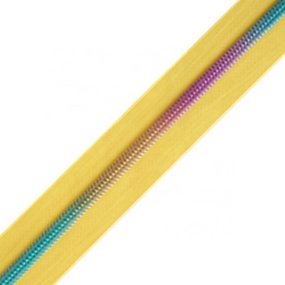 hot-sale  #3 #4 #5  rainbow  long chain nylon  zipper  for fashion bags