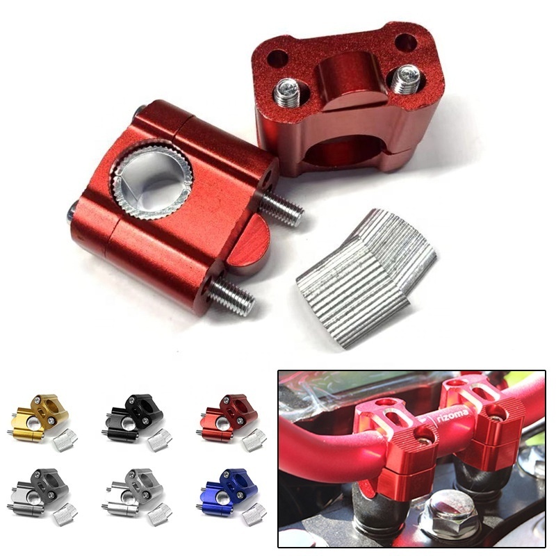 Motorcycle Handle Bar fixed code HandleBar Clamps Riser Adapter Aluminum Universal For 22MM/28MM Pit  Frame Fittings