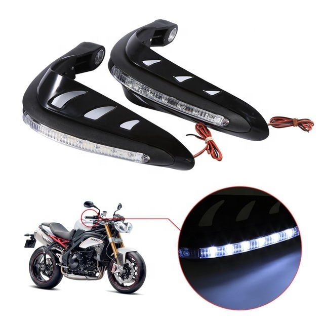 Universal Motorcycle Handguard With Lights  Motorcycle Hand guard with LED Light