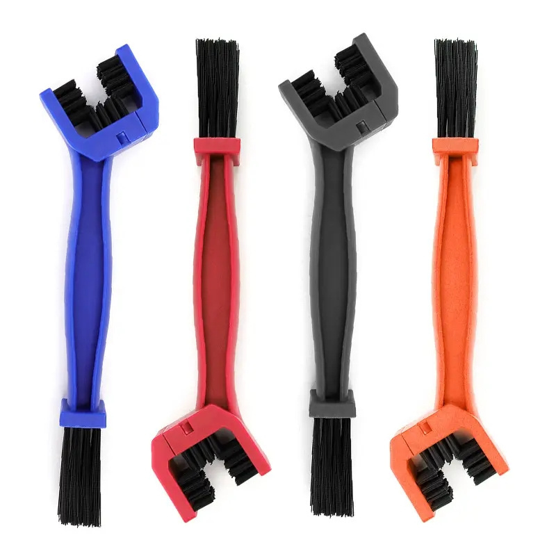 Motorcycle Mountain Bike Bicycle Scooter Double-end Chain Cleaning Brush Cycle Chain Brush Motorbike Chain Clean Tool