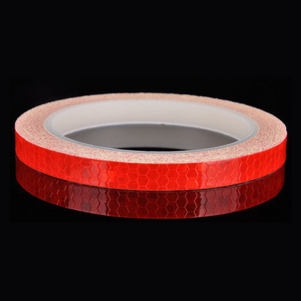 New 8mx1cm Universal Motorcycle Reflective Stickers Strips DIY Bike Car Safety Warning Reflective Tape Wheel Rim Decal Sticker