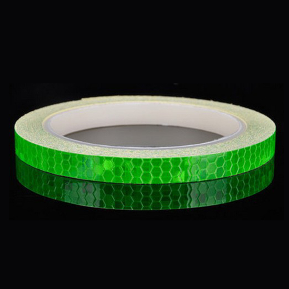 New 8mx1cm Universal Motorcycle Reflective Stickers Strips DIY Bike Car Safety Warning Reflective Tape Wheel Rim Decal Sticker