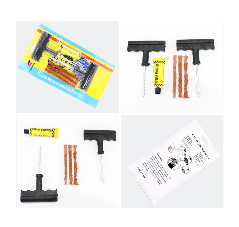 Car Tire Repair Kit 6pcs Tool Repair Set Car Motorcycle Battery Car Tire Repair Tools  Puncture Puncture Plug