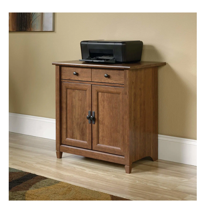 2 Door 2 Drawer Cabinet MID-Century Antique Cherry Finish Living Room Furniture Antique Cupboard Pine Wood Cabinet