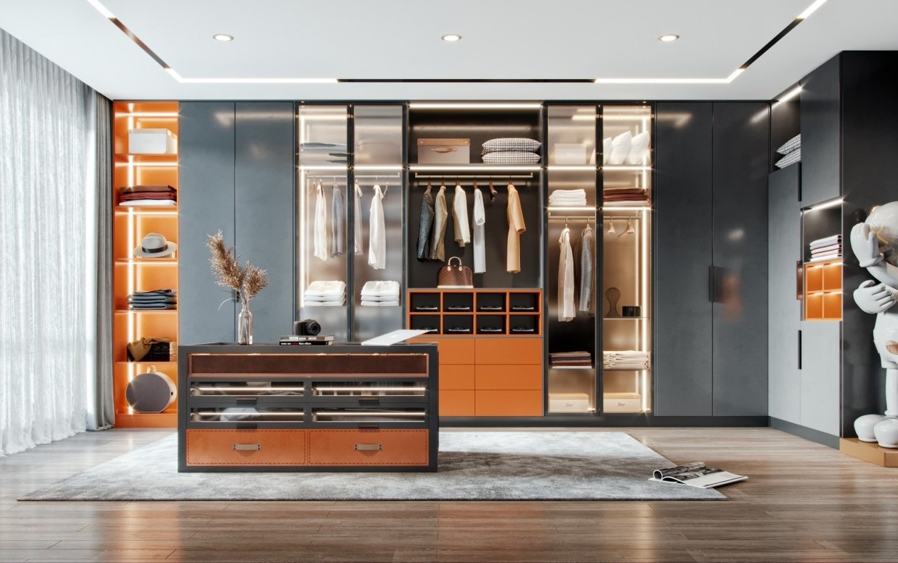 Customized Modern wardrobes with dressing table wardrobe sliding door system walldrope wardrobe bedroom closet