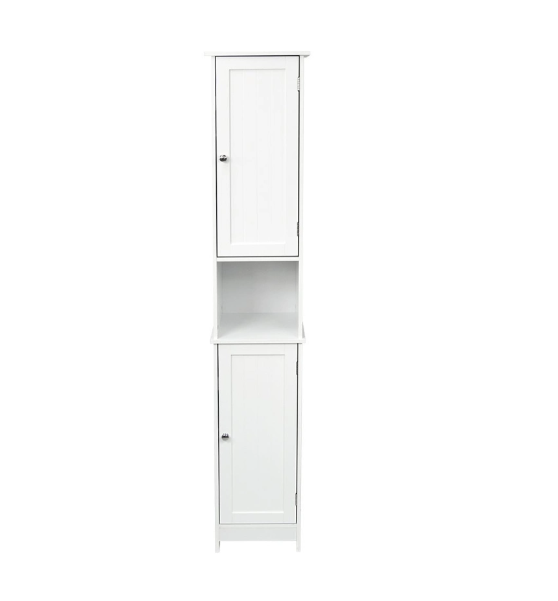 Narrow Bathroom Thin Tall Shelf Storage Cabinet Wholesale Customized Vertical Floor Free Standing Cabinet Storage Organizer