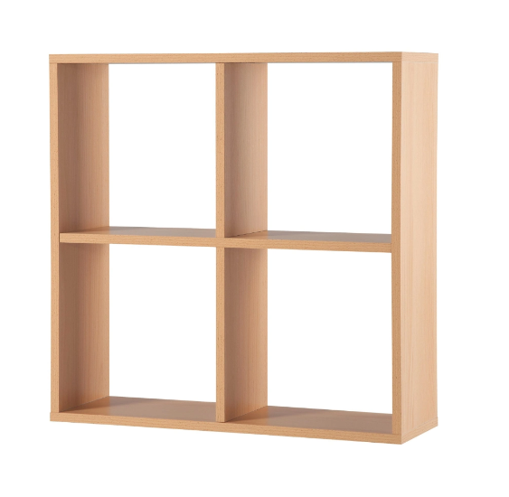 Shelving Display Wood Bookshelf Display Stand Racks Bookcase Customized 4 Cube Square Bookcase Storage Shelves Cabinet