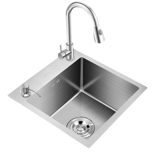 Good Quality Single Bowl with Drainboard Pressed Kitchen Sink Stainless Steel 304