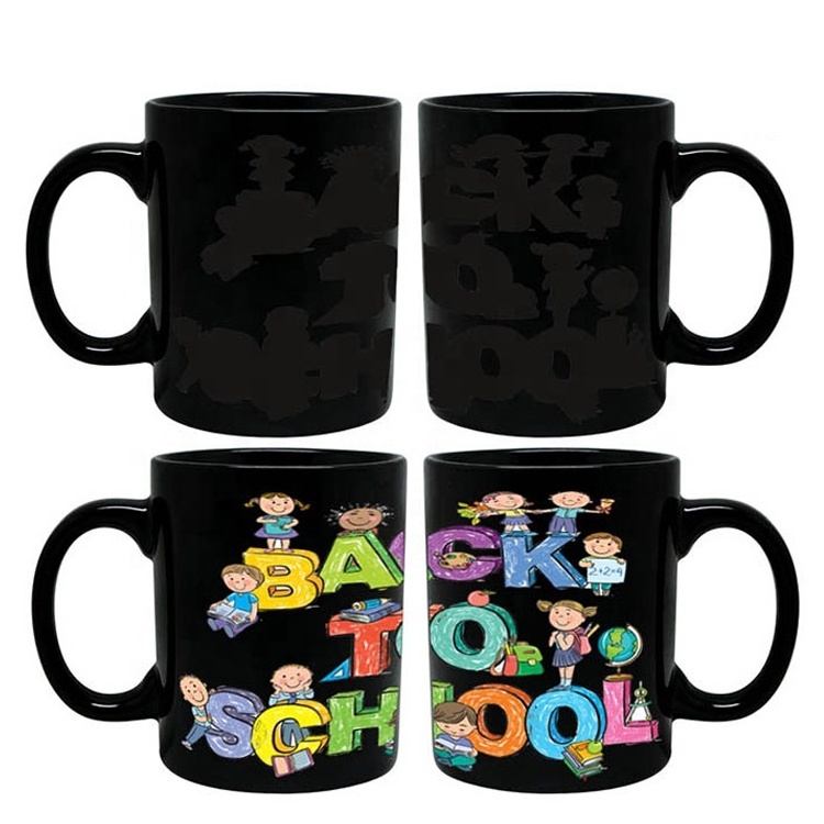 Gift custom Hot Selling Stock Blanks Travel Tea Mugs Coffee Mug Sublimation Design Color Changing Mug Cartoon Ceramic Anime Cups