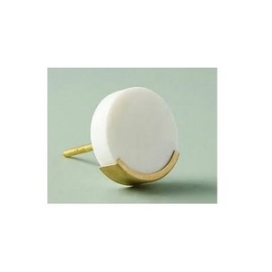 High quality marble knobs and white color furniture handle hardware dresser cabinet marble knobs for best price