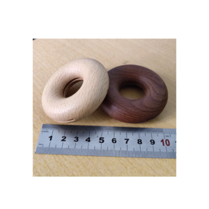 Hot selling Wood sealing clip donut shaped solid wood custom logo Coffee Tea Bag Clip Food Pocket Clip