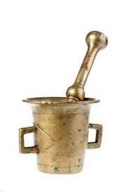 Hot selling brass mortar and pestle For Garlic Ginger Pill Herbs Spices crusher for manufacture from India