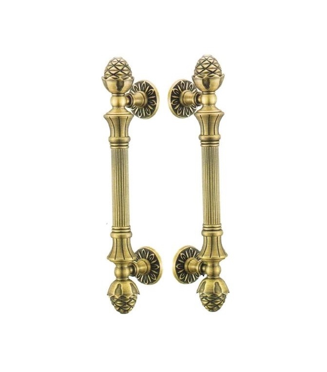 Best quality brass door handle with lock antique design furniture cabinet handle brass door handle at best price