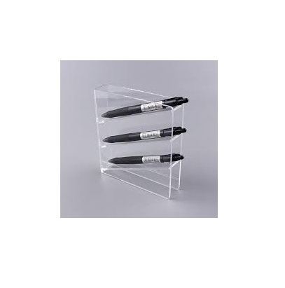 acrylic holder stand transparent and wholesale price and acrylic pen stand and customized size Acrylic 3 Tire pen