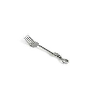 Medium size stainless steel for fork Stainless Steel Golden Flatware With steel modern Handle For Coffee Dessert fork