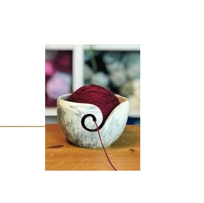 Unique Marble yarn Bowls For Knitting With Lid Holder Crochet Fiber Sewing Storage Yarn Balls for best selling product