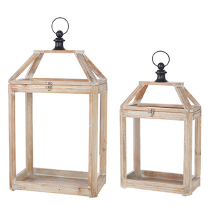 Popular Wooden Craft lantern candle holder latest design camping and lobby decorate item wood lantern candle holder