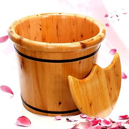 100% Real wooden hand and feet care bowl square shape naturel wooden color wooden pedicure bowl at low price