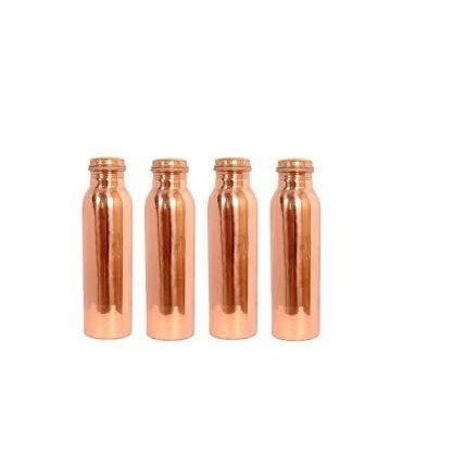 Copper Water Bottle With Time Marker 1 Liter  Water bottles Free  sample copper bottle with handmade use polished and 2 glass