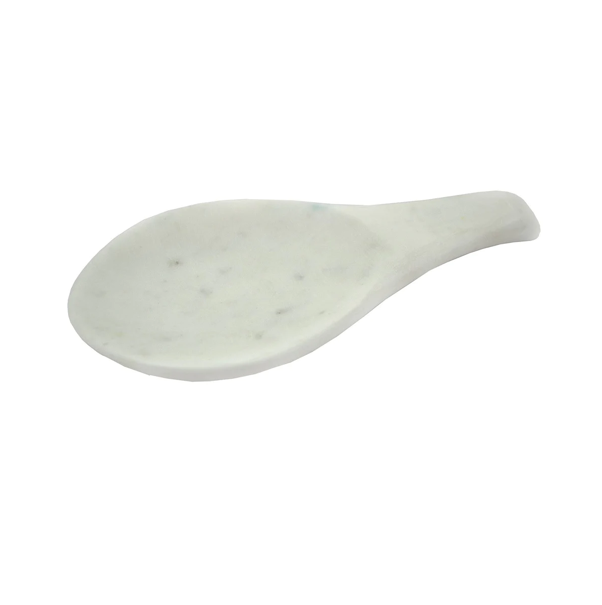 Wholesale manufacture marble cooking spoon rest good quality marble spoon holder White stone kitchen accessories