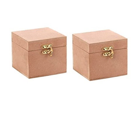 Factory Custom Handmade MDF Jewelry Box handicraft highest quality MDF jewelry box with lock wholesale