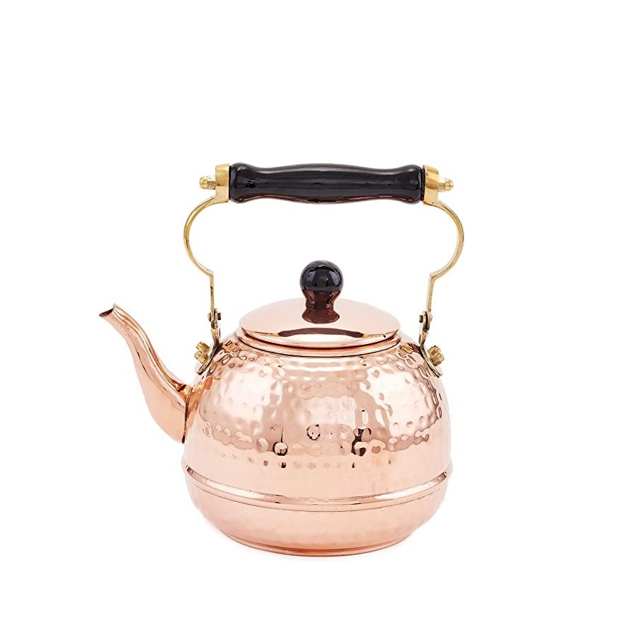 Best selling copper kettle and tea and coffee serving pot for restaurant and kitchen copper kettle for home use