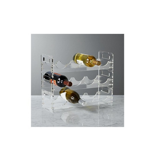 Acrylic Liquor Bottle stand Shelf Display Bar Alcohol Display Stand for customized size cheap price with handmade polished