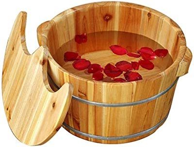 100% Real wooden hand and feet care bowl square shape naturel wooden color wooden pedicure bowl at low price