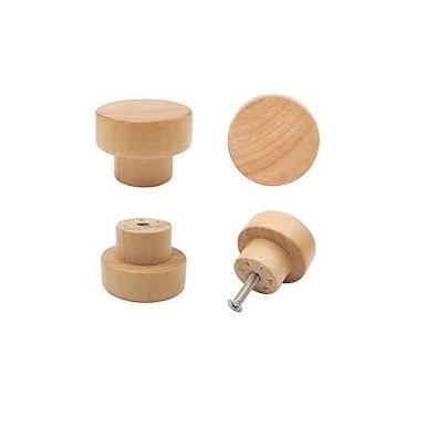 High selling wooden knobs Bedroom Knurling Furniture Handle Home kitchen cabinet wooden knobs and best price