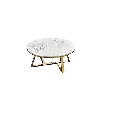 Antique brass marble table for luxury dining round marble top nesting coffee table set home hotel marble brass table