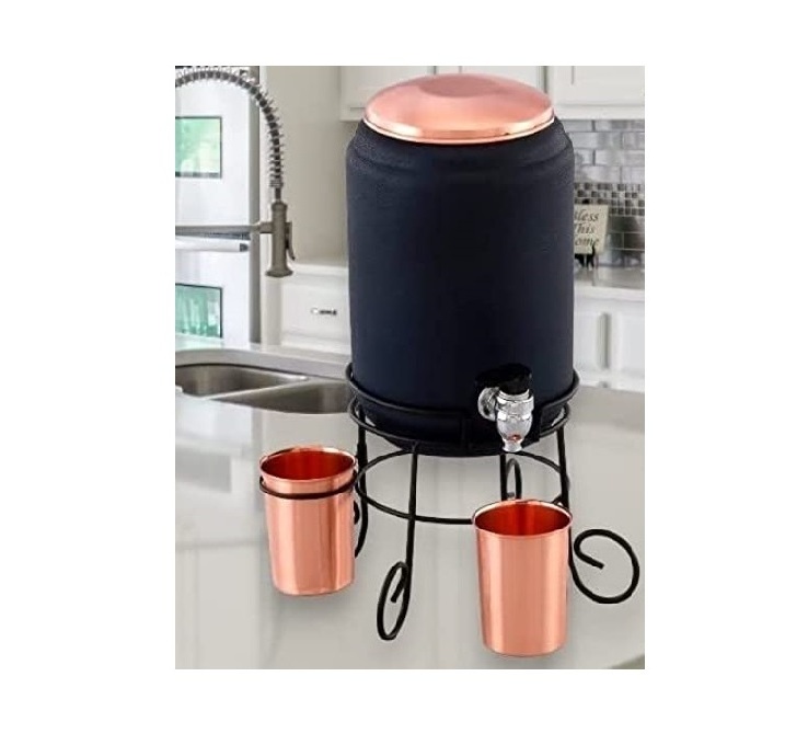 Trendy Hammered Copper Water dispenser Top Quality Copper enamel printed Water Dispenser Tea Pots & Kettles