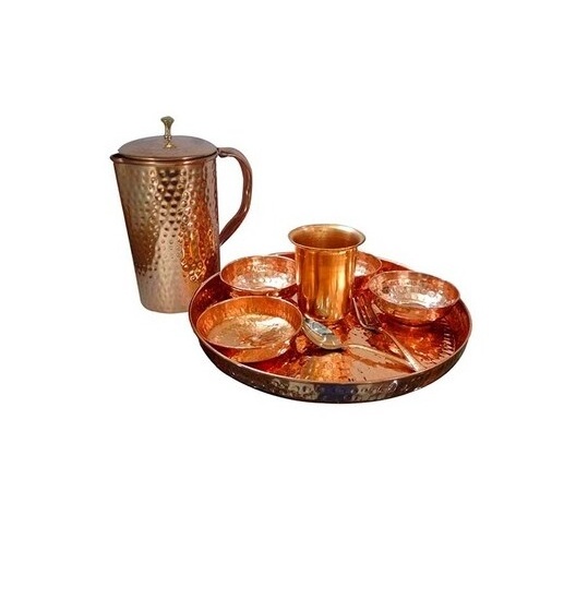 Unique copper dinner set New Luxury Crockery copper Dinner Sets for tabletop decorate item Dinnerware Sets