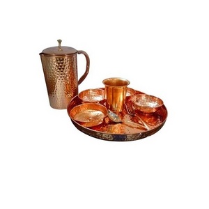 Unique copper dinner set New Luxury Crockery copper Dinner Sets for tabletop decorate item Dinnerware Sets