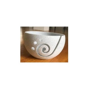 Unique Marble yarn Bowls For Knitting With Lid Holder Crochet Fiber Sewing Storage Yarn Balls for best selling product