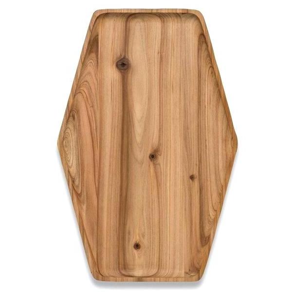 Wooden rolling Serving Tray for breakfast and Coffee serving Tray Perfect Decorative custom logo wooden serving tray