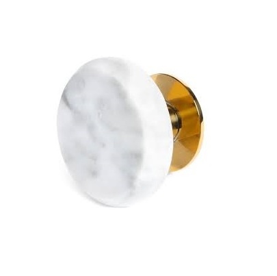 white marble knobs for Dresser Knobs Round Children Room Brass marble knobs Furniture Handles Home Decorate item