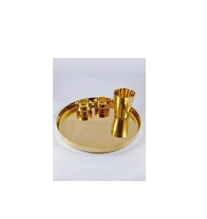 Antique Brass dinner set top selling product dinner table decorate brass dinner set for customized size