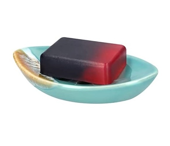 New stylish resin soap holder/dish and best quality piece leaf shape handmade product resin soap dish tray for sale